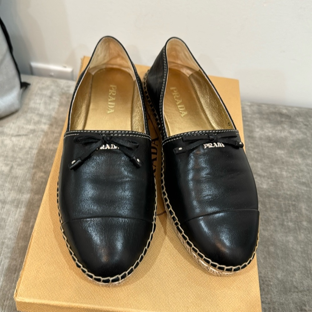 Prada Leather espadrille
